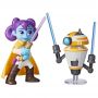 STAR WARS PS SET 2 FIGURES LYS SOLAY AND TRAINING DROID