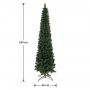 CHRISTMAS TREE UTAH SLIM PVC GREEN 240 cm