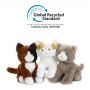 PLAY ECO PLAY GREEN KITTENS 22 cm - 3 COLOURS