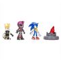 SONIC THE HEDGEHOG SET 3 FIGURES 6.5 cm WITH ACCESSORIES SONIC PRIME WAVE 1 NEW YOKE CITY