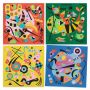 DJECO INSPIRED BY VASSILY KANDINSKY - PAINTING WITH SAND ABSTRACT ART