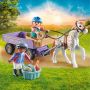 PLAYMOBIL HORSES OF WATERFALL PONY CARRIAGE 