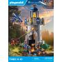 TOY CANDLE PLAYMOBIL NOVELMORE KNIGHT\'S TOWER WITH BLACKSMITH AND DRAGON