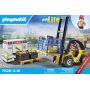 PLAYMOBIL CITY ACTION FORKLIFT TRUCK WITH CARGO