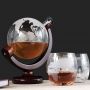 THE SOURCE GLOBE DECANTER WITH 2 GLASSES