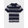 MAYORAL POLO SHORT SLEEVES STRIPES NAVY BLUE
