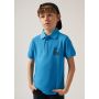 MAYORAL POLO SHORT SLEEVES PRINT TURQUOISE