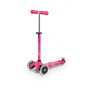 MICRO 3-WHEELS SCOOTER MINI MICRO DELUXE GLOW LED FROSTY PINK