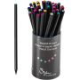 PENCIL FUN BLACK WITH STRASS - SEVERAL COLOURS