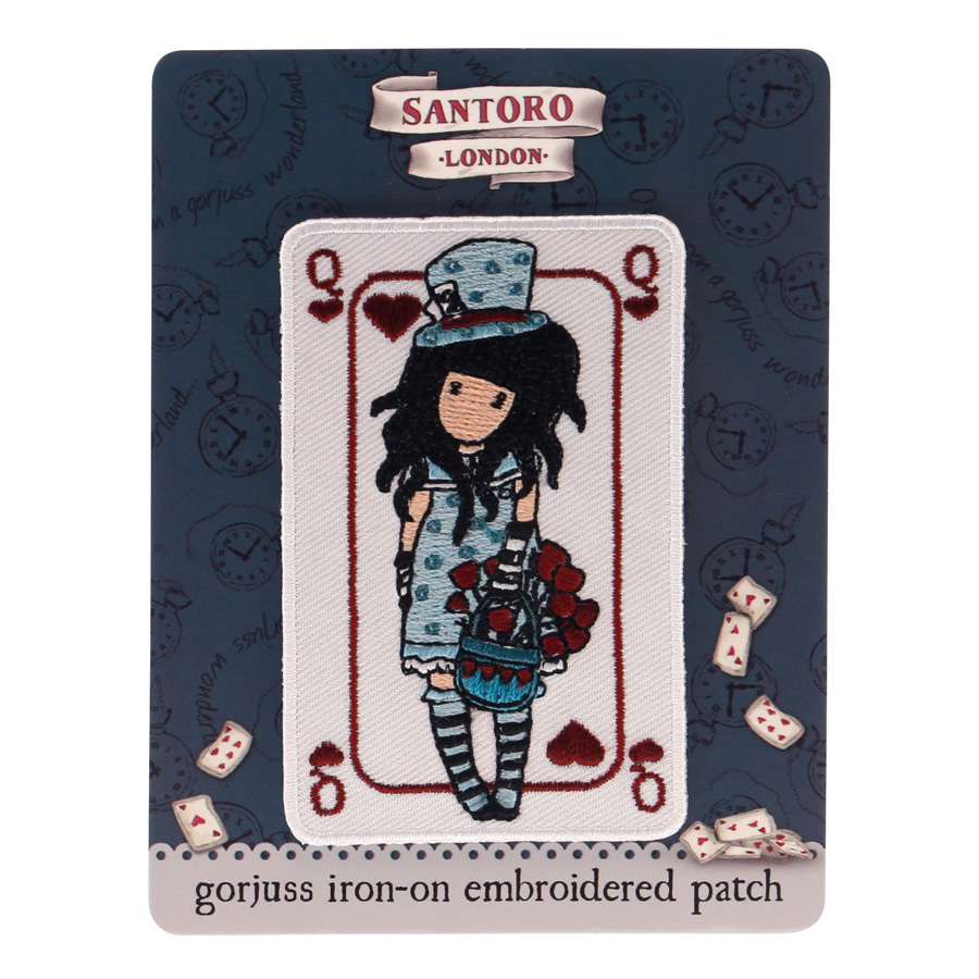 GORJUSS EMBROIDERED IRON-ON PATCH THE HATTER