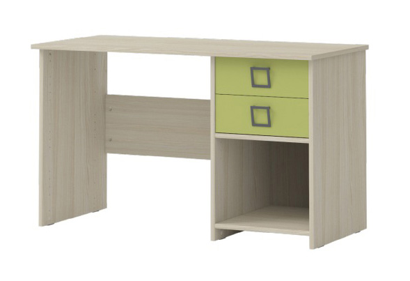 KIKI FURNITURE OFFICE WITH 2 DRAWERS ASH-OLIVE