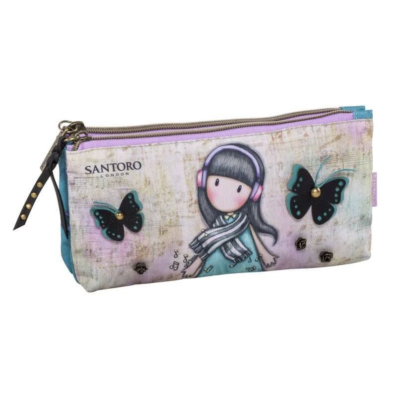 DOUBLE PENCIL CASE GORJUSS LOST IN MUSIC