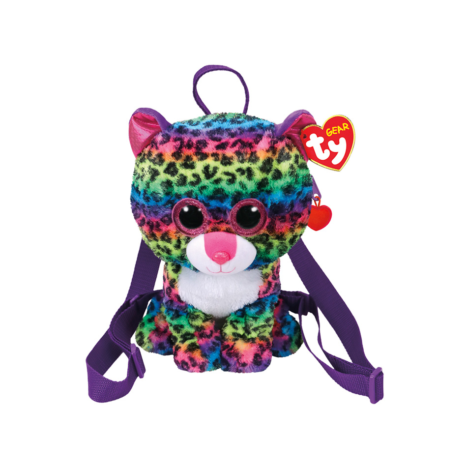 TY FASHION DOTTY PLUSH BACKPACK LEOPARD MULTICOLOR