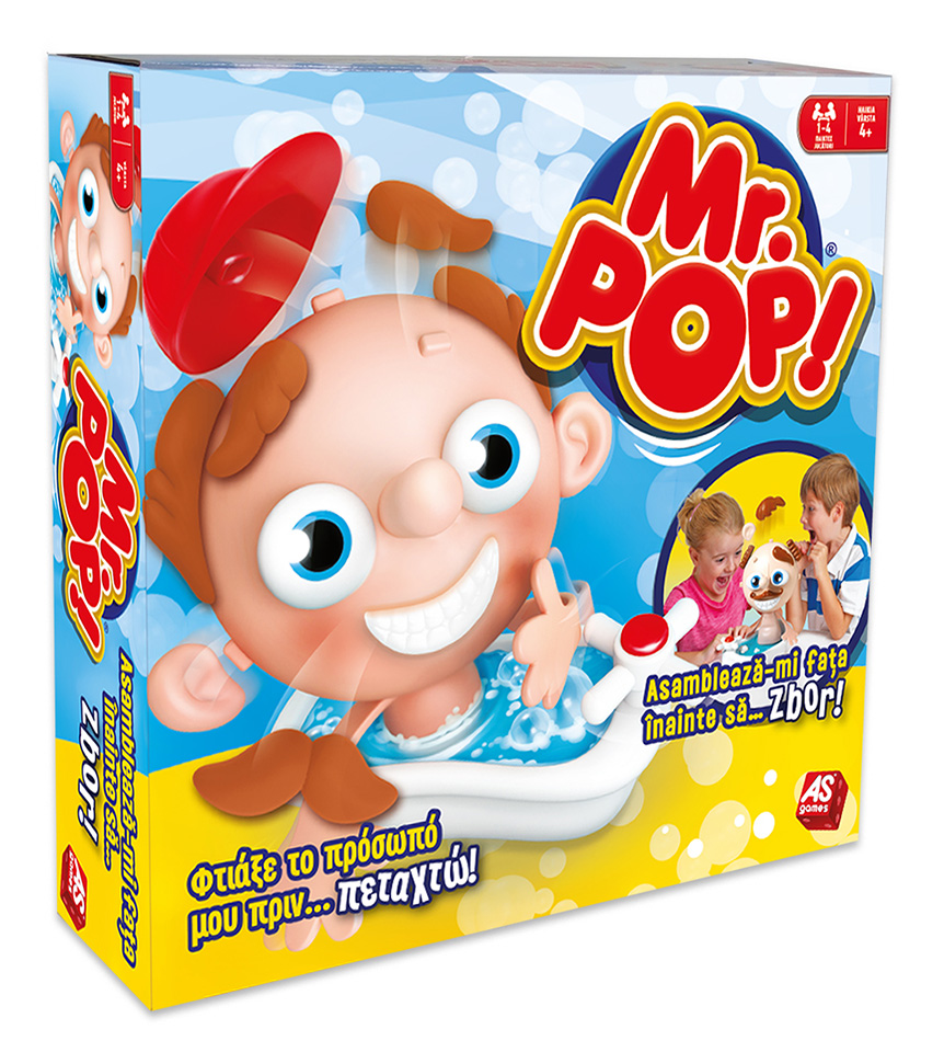 AS GAMES BOARD GAME MR. POP FOR AGES 4+ AND 1-4 PLAYERS