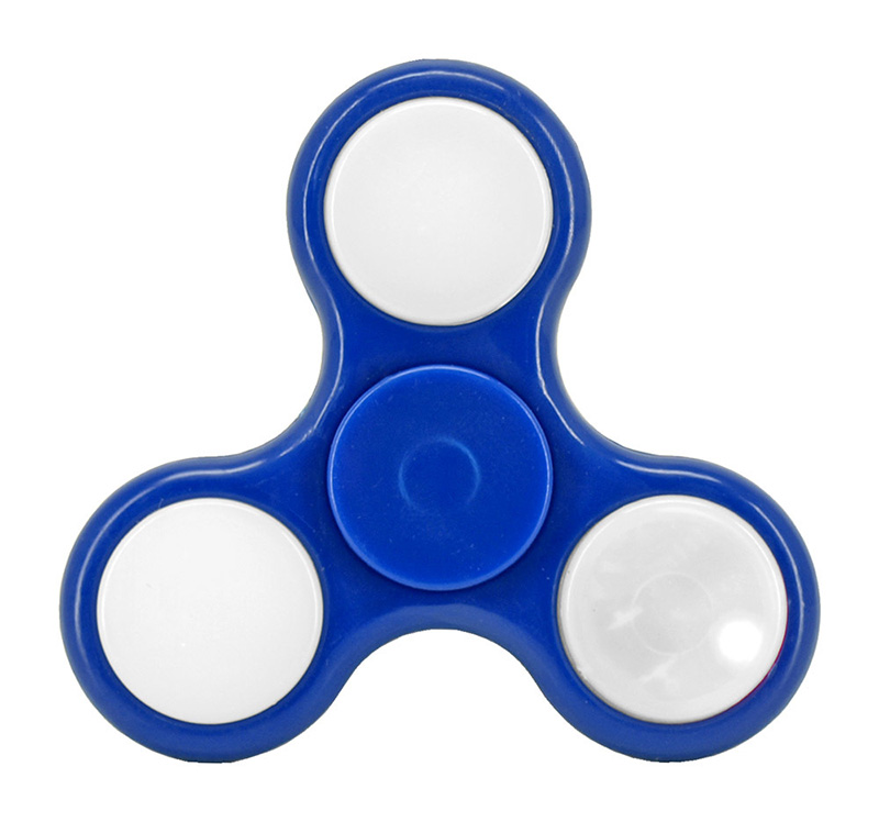 FIDGET SPINNER PLASTIC 1 MINUTE WITH LIGHT - 4 COLOURS