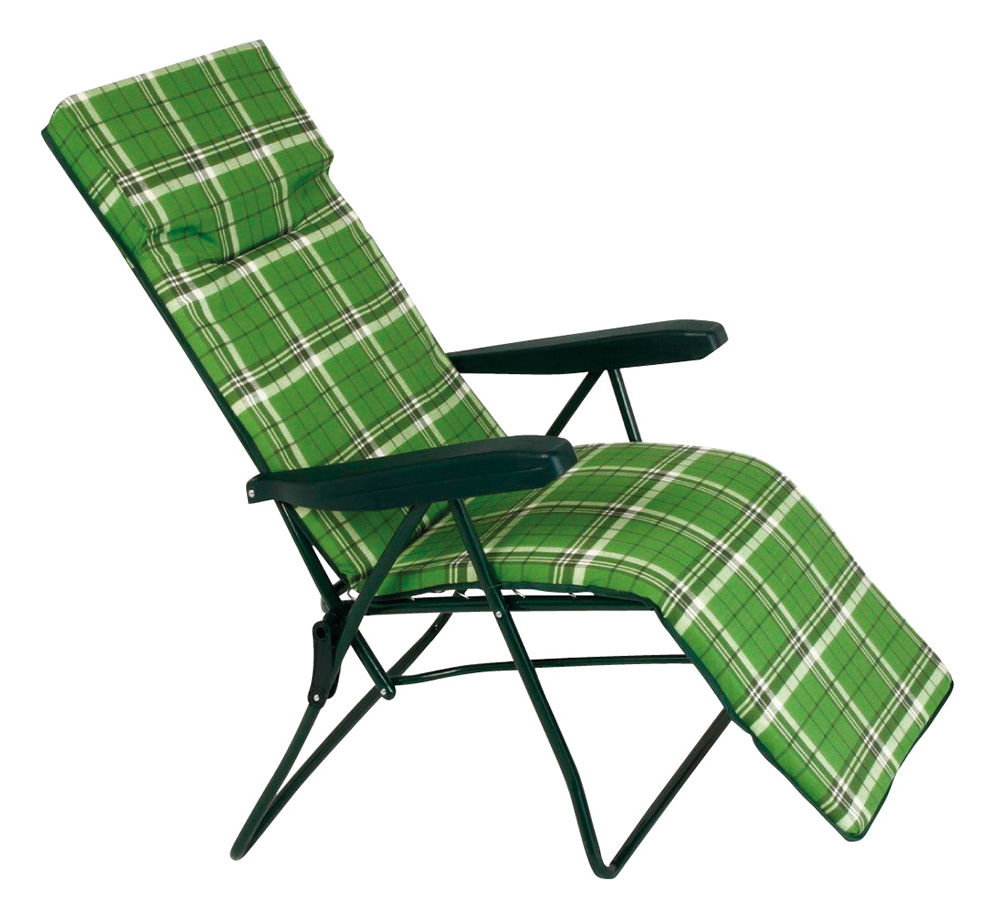 ESCAPE ARMCHAIR WITH 6 POSITIONS AND GREEN FRAME