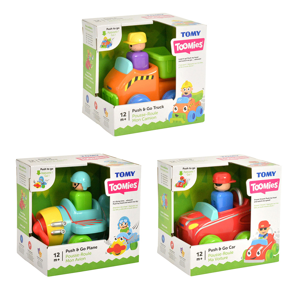 TOMY TOOMIES BABY TODDLER CAR PUSH AND GO ASSORTMENT FOR 12+ MONTHS