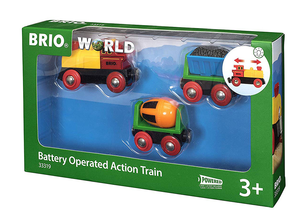 BRIO WORLD WOODEN TOY BATTERY OPERATED ACTION TRAIN