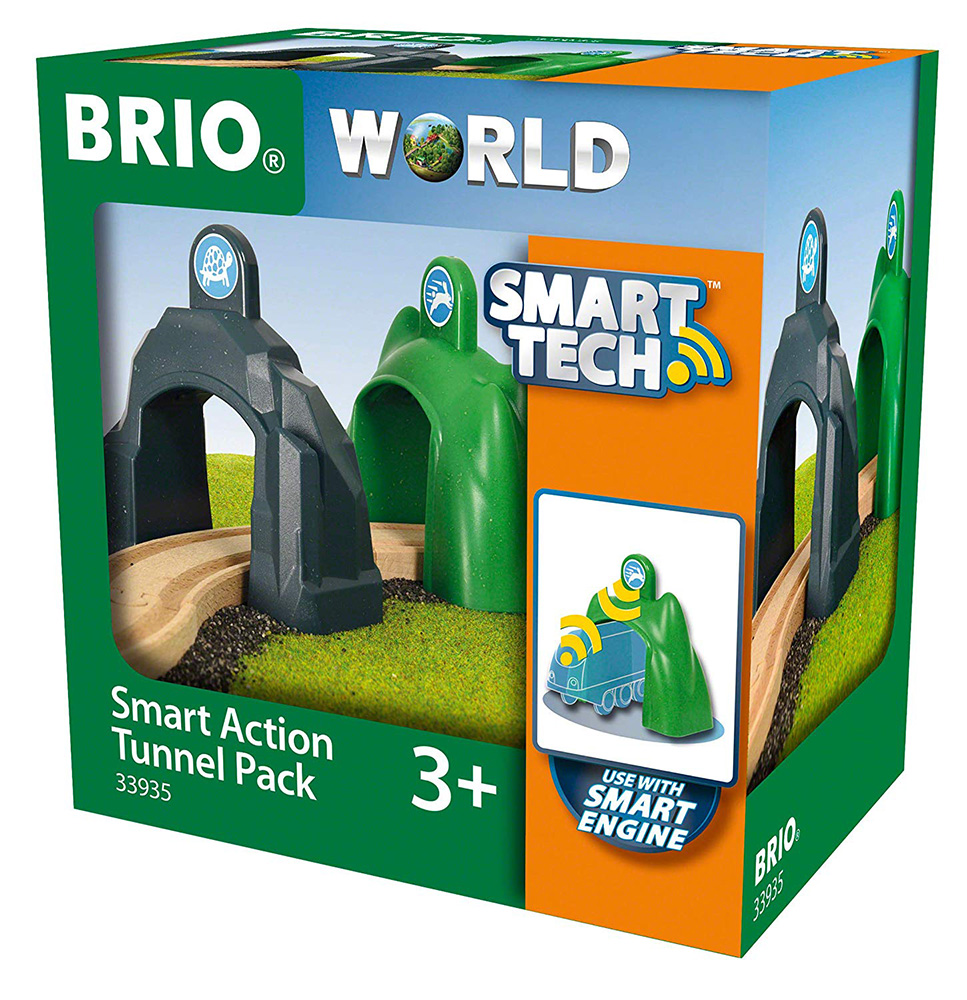 BRIO WORLD WOODEN TOY SMART ACTION TUNNEL PACK