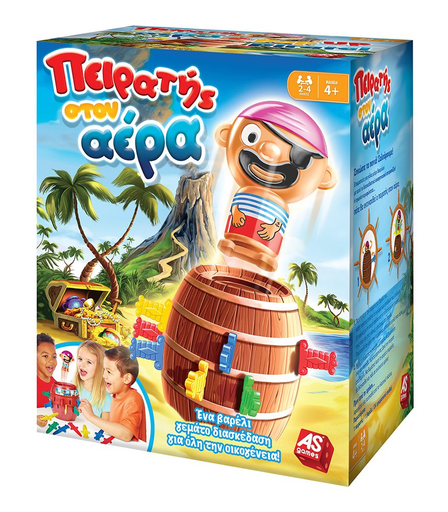 AS GAMES BOARD GAME POP UP PIRATE FOR AGES 4+ AND 2-4 PLAYERS