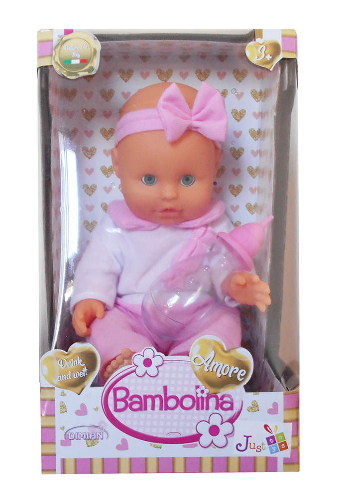 BAMBOLINA DOLL AMORE 33 cm DRINK AND WET