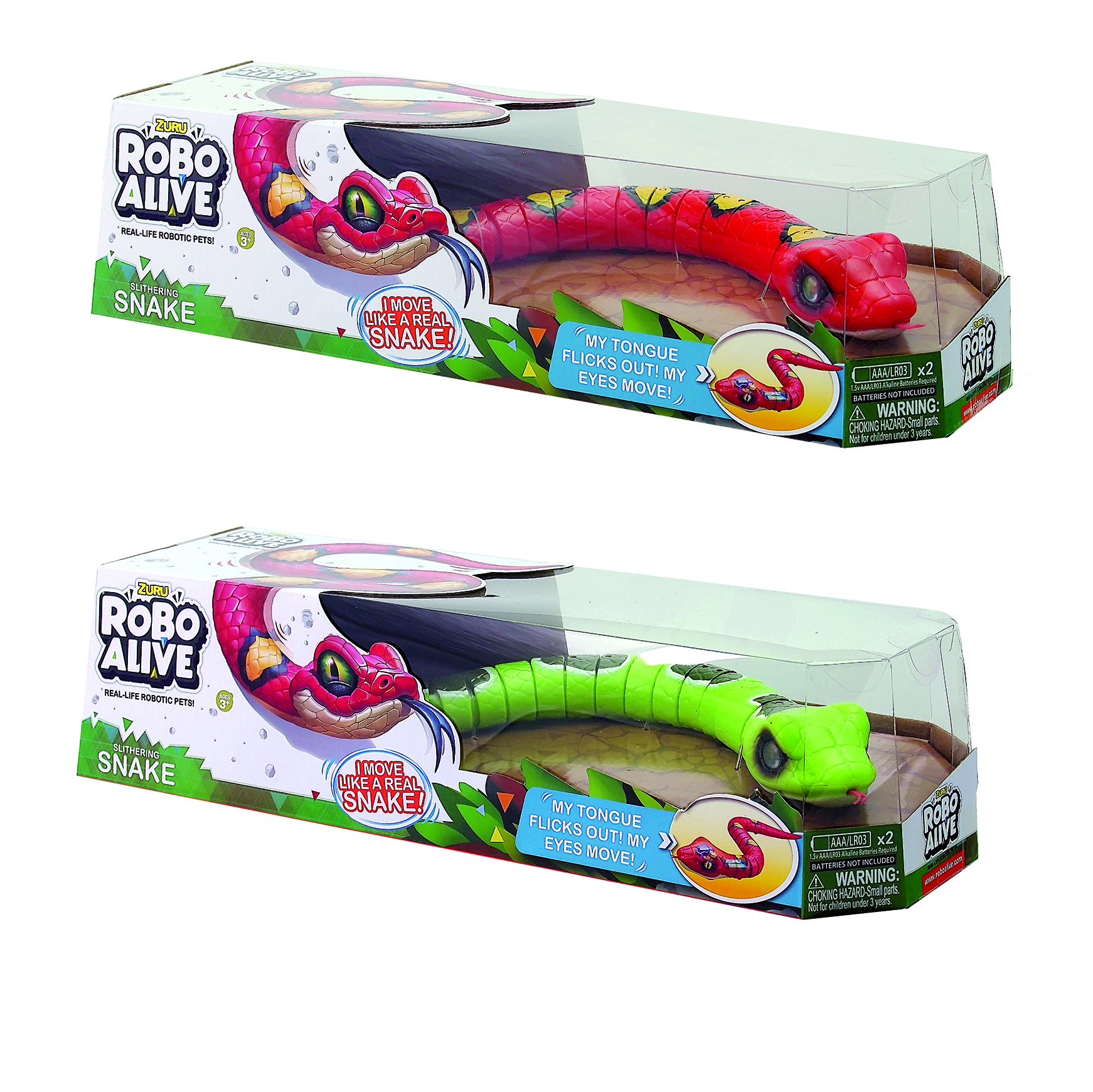 ROBO ALIVE REAL LIFE ROBOTIC PETS SNAKE FOR AGES 3+
