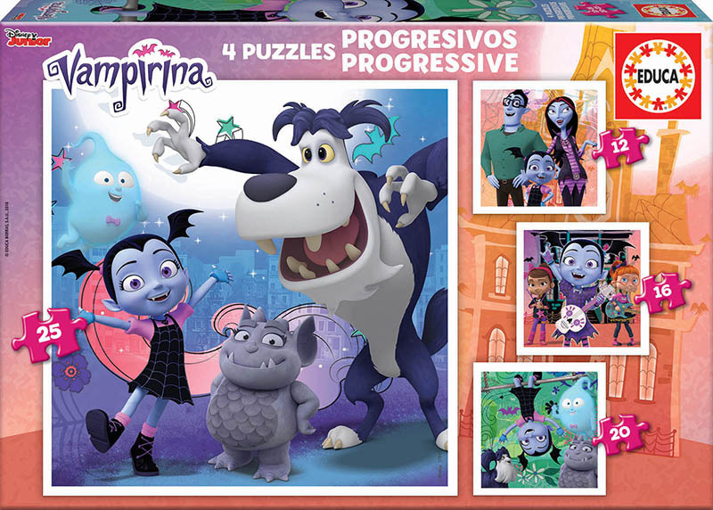 Puzzle Educa Disney Animals Progressive 12+16+20+25 Pzs 
