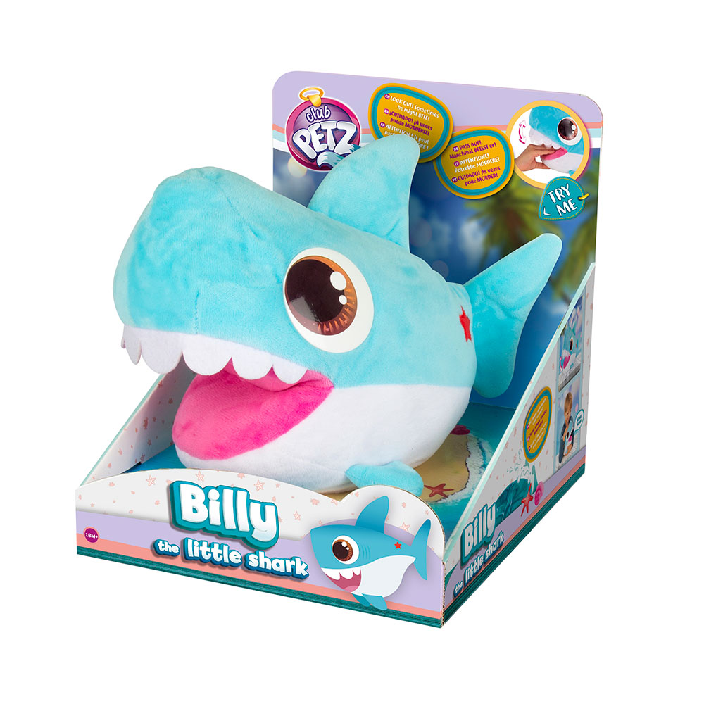 AS ZOO BILLY PLUSH INTERACTIVE THE LITTLE SHARK