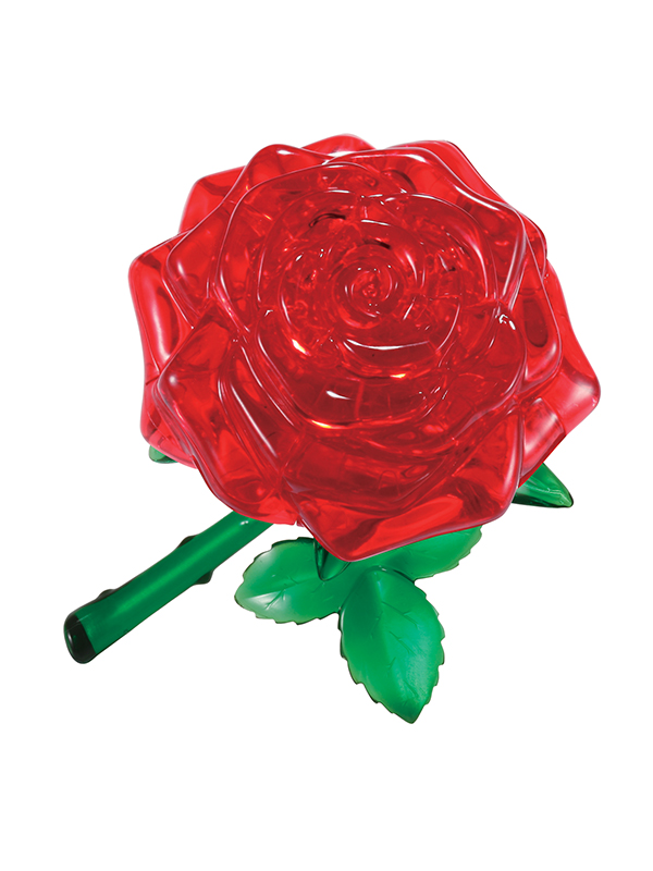 CRYSTAL PUZZLES 3D PUZZLE 44 pcs RED ROSE