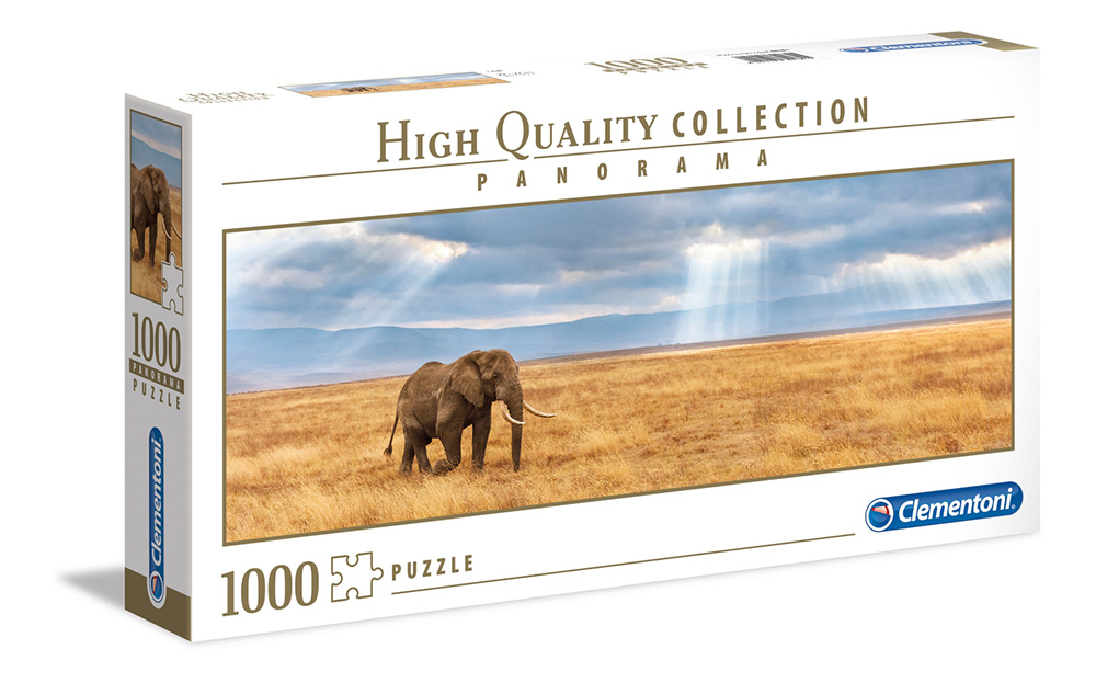 CLEMENTONI PUZZLE PANORAMA HIGH QUALITY COLLECTION ELEPHANT 1000 PCS