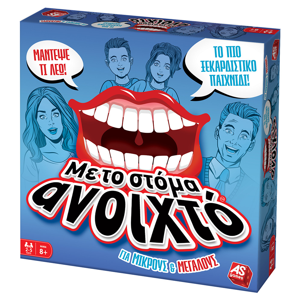 AS GAMES BOARD GAME MOUTH WIDE OPEN FOR FAMILY FOR AGES 8+ AND 2-5 PLAYERS