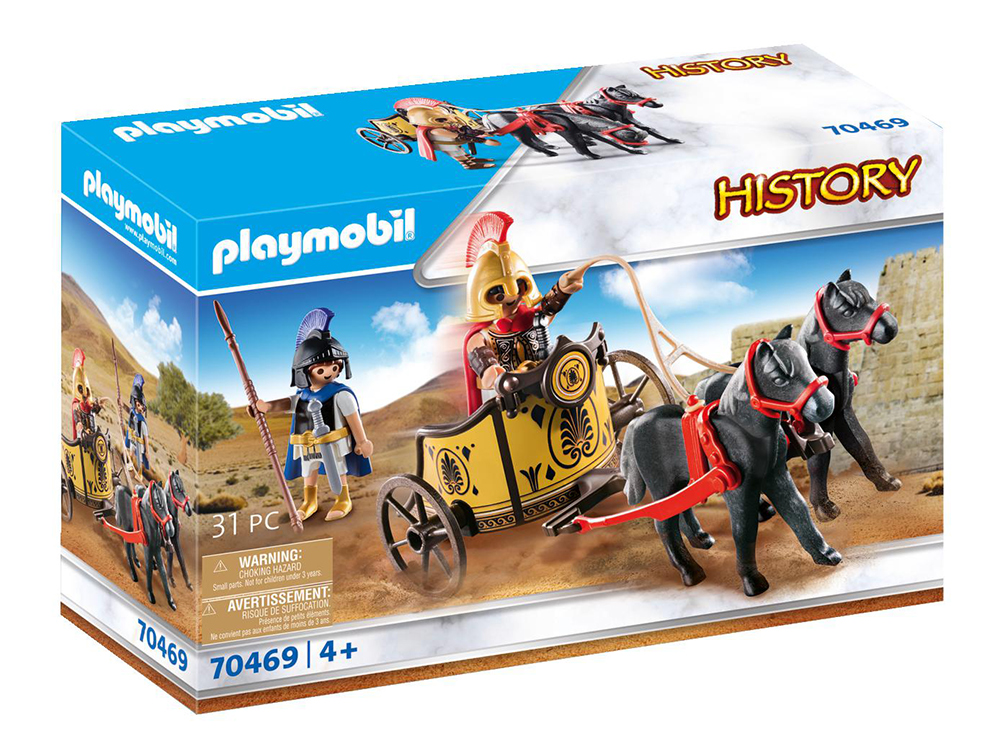 PLAYMOBIL HISTORY ACHILLES WITH CHARIOT AND PATROKLOS