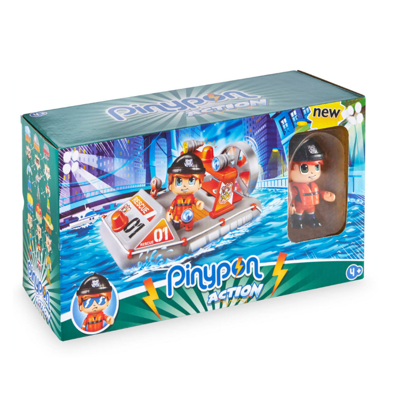 PINYPON ACTION VEHICLE BOAT AND FIGURE