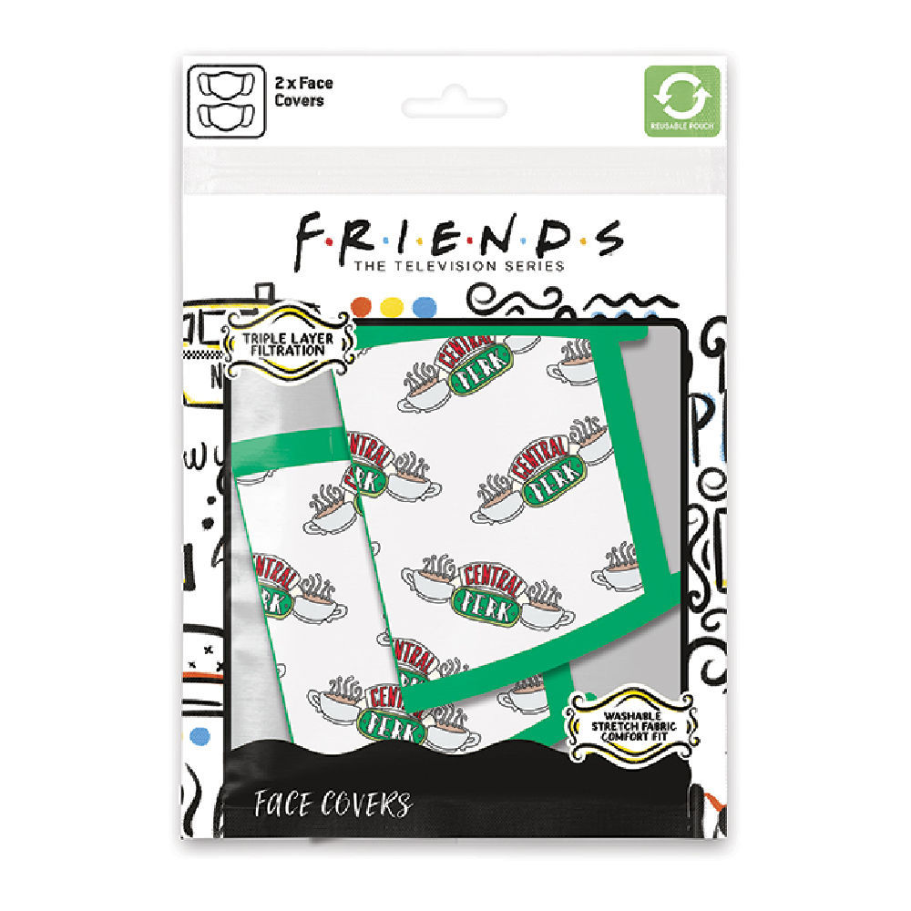 FABRIC MASK FRIENDS CENTRAL PERKS 2 pcs