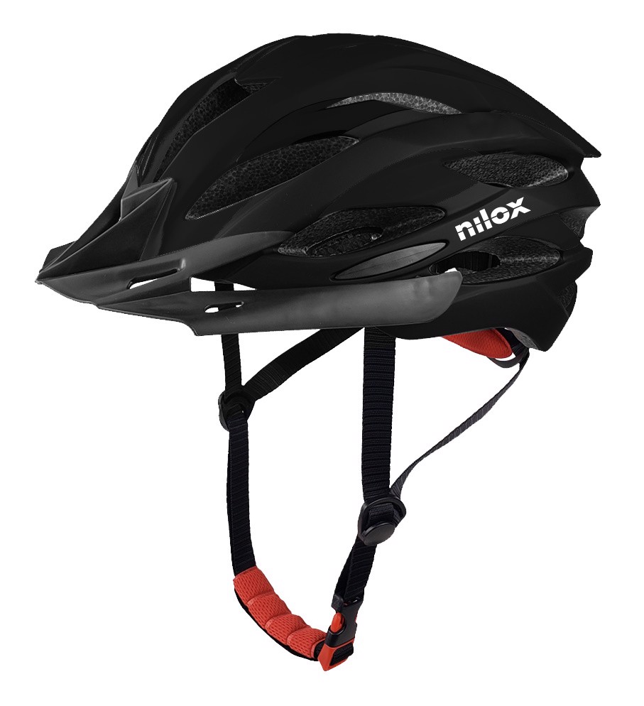 NILOX PROTECTIVE ADULTS HELMET BLACK WITH LED LIGHT