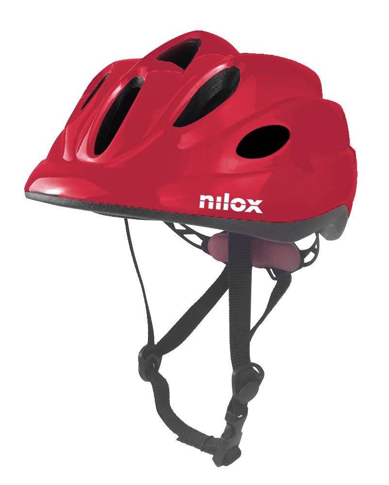 NILOX PROTECTIVE KIDS HELMET RED WITH LED LIGHT