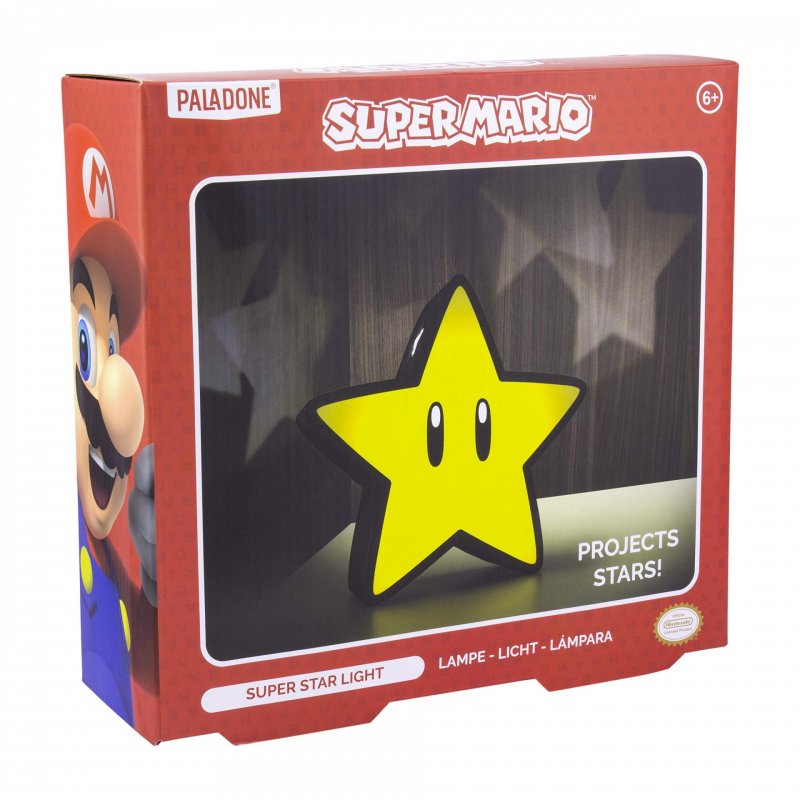 PALADONE NINTENDO SUPER MARIO - SUPER STAR LIGHT WITH PROJECTION (PP5100NN)