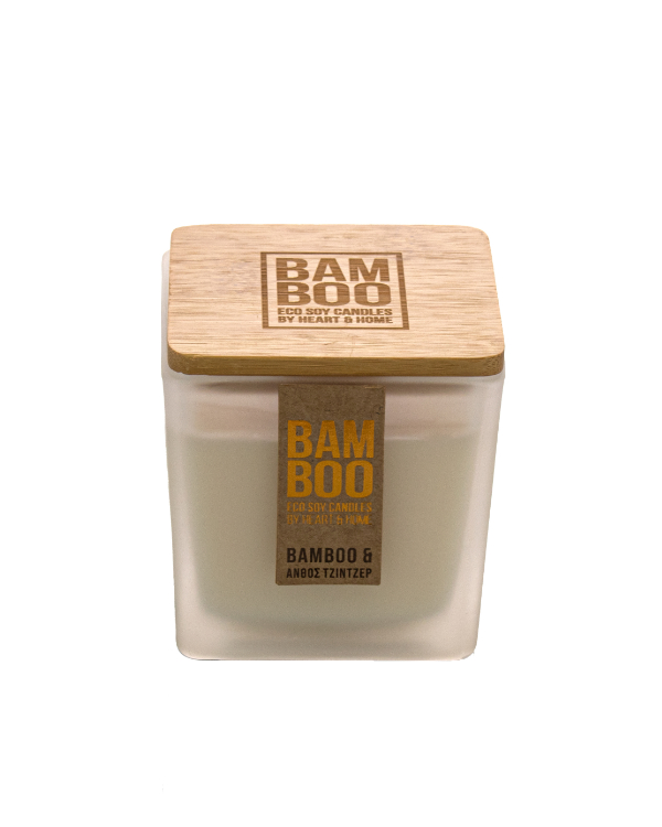 HEART & HOME CANDLE BAMBOO 90g BAMBOO & GINGER BLOSSOM