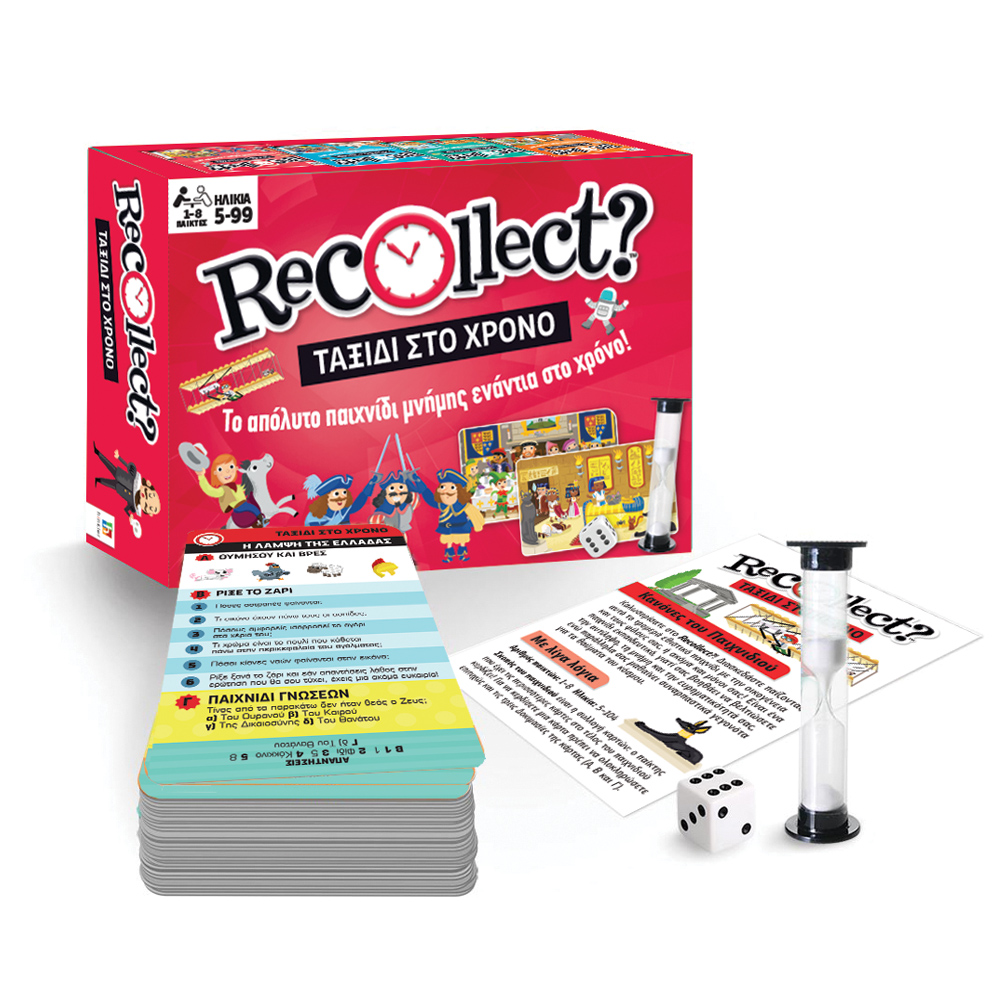 HINKLER RECOLLECT MEMORY GAME WITH CARDS - TIME TRAVEL