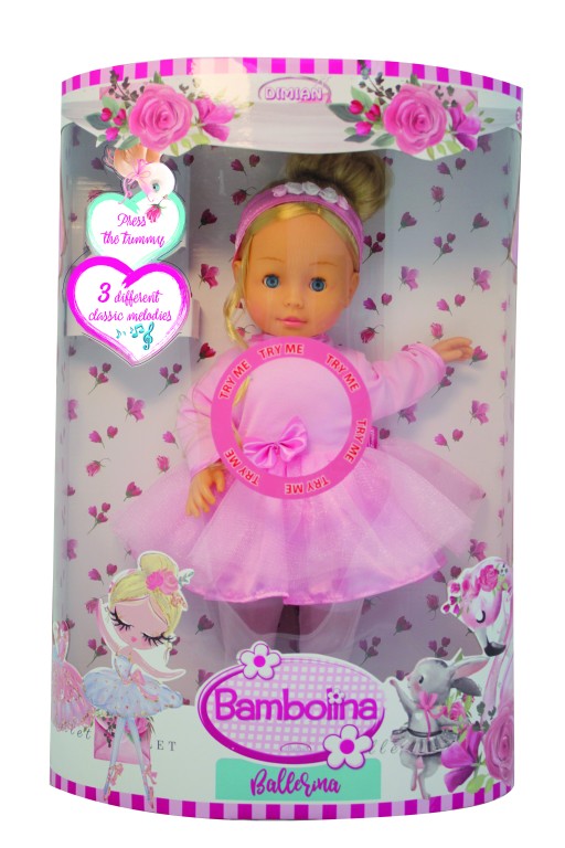 DOLL MOLLY BALLERINA 40 cm WITH 3 MELODIES
