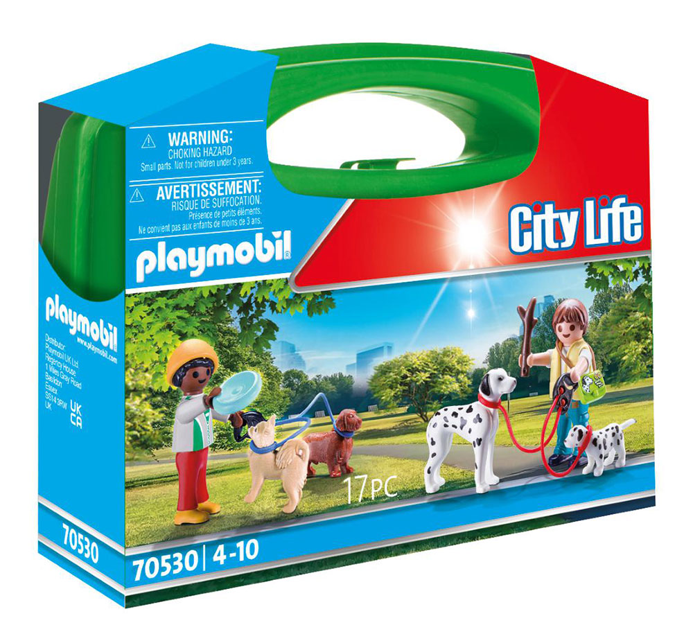 PLAYMOBIL CITY LIFE PUPPY PLAYTIME CARRY CASE
