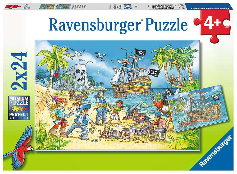 RAVENSBURGER PUZZLE 2X24 pcs PIRATES