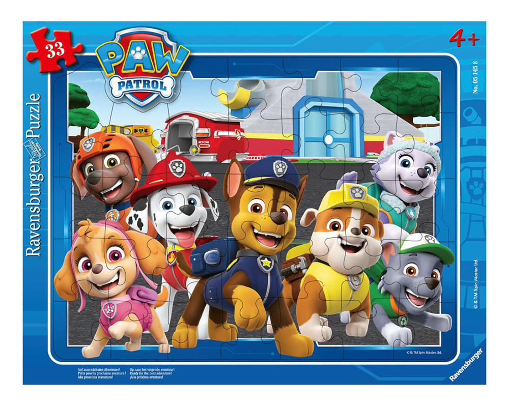RAVENSBURGER FRAME PUZZLE 33 pcs PAW PATROL IN ACTION