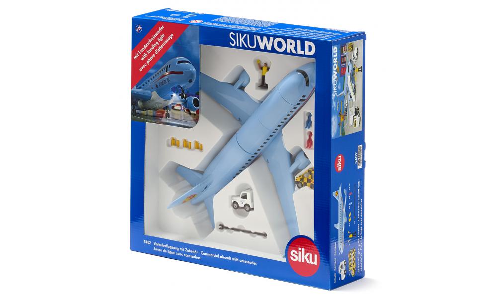 SIKU COMMERCIAL AIRCRAFT WITH ACCESSORIES