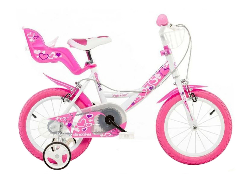 DINO BIKES BICYCLE 16\'\' SERIE 24 LITTLE HEARTS