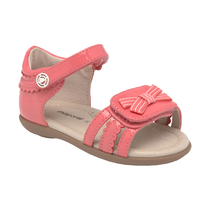 MAYORAL SANDALS PATENT EFFECT CORAL
