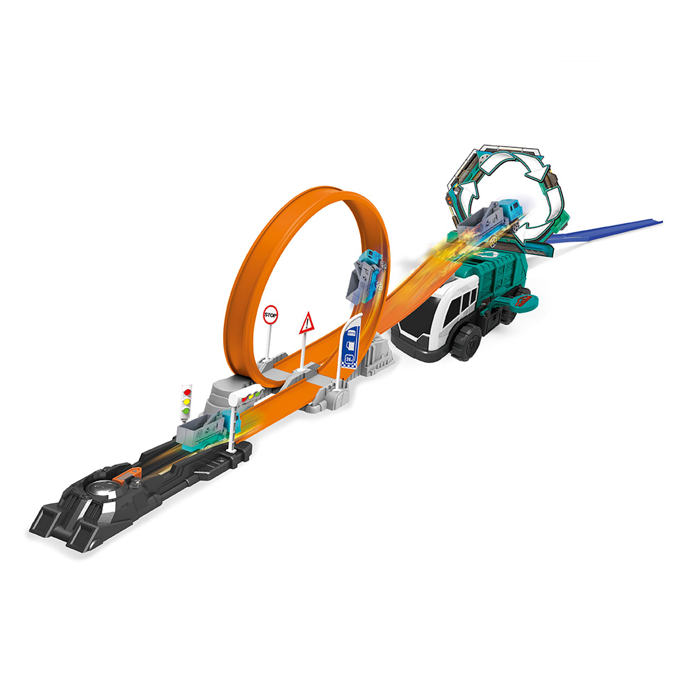 LAUNCH LOOP CAR TRACK WITH TRUCK AND CAR