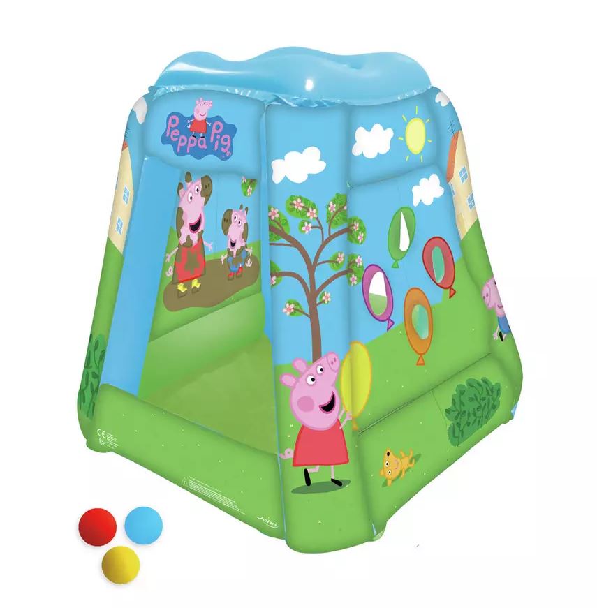 INFLATABLE BALL PIT WITH 20 BALLS PEPPA THE PIG