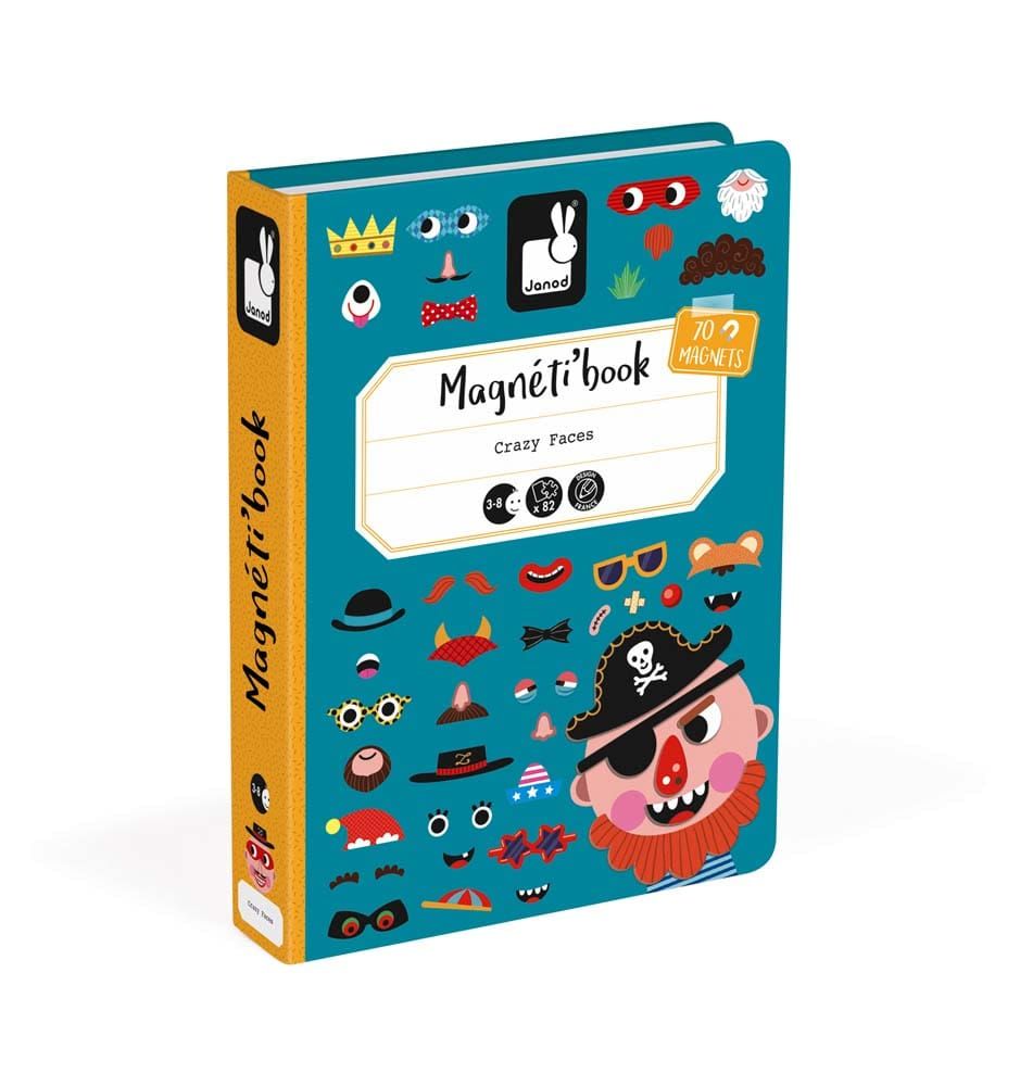 JANOD MAGNETIC BOOK BOYS FUNNY FACES