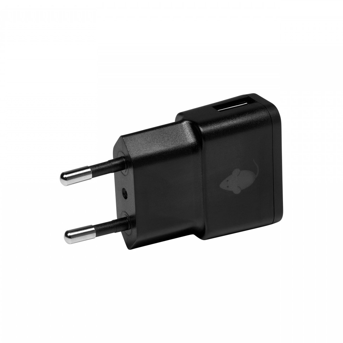 GREEN MOUSE WALL ADAPTER USB-A 1A BLACK